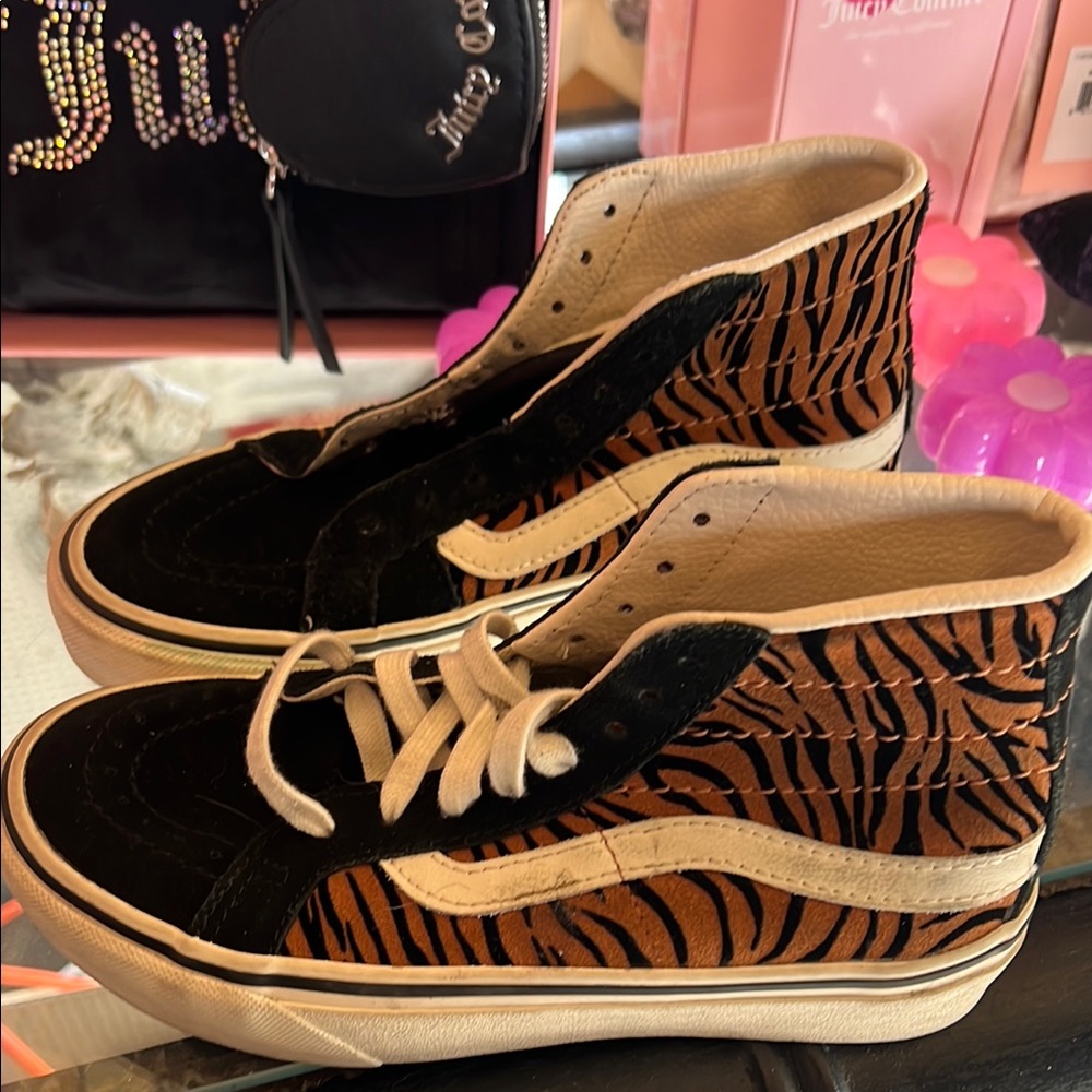 Vans Tiger Stripe High-Top Sneakers